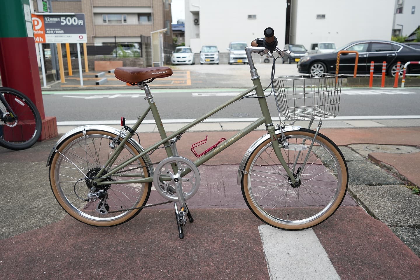 スポーツバイク向けカゴ取付カスタム